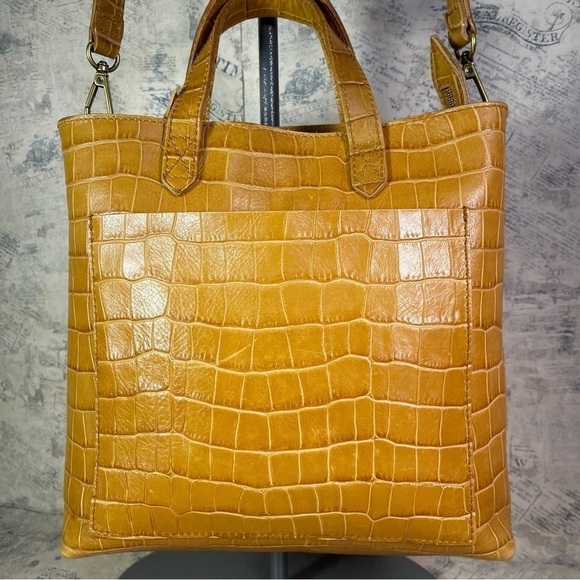 The Zip-Top Small Transport Crossbody: Croc Embossed Leather Edition - Picture 4 of 15